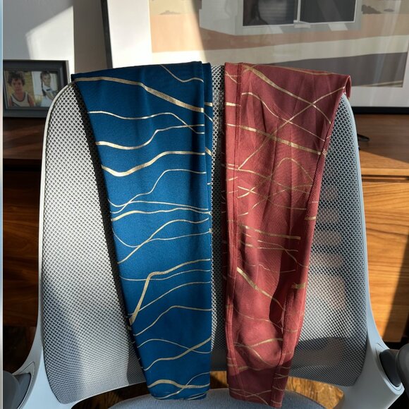 Nike Dri-Fit Icon Clash FAST Women’s Running Tights — Rose/Bronze Gold — Size XS - Picture 6 of 6